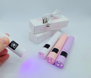Sèche-ongles UV LED portable professionnel 6W à séchage rapide et lampe rechargeable sans fil, minuterie 60/120s, fabriqué en plastique durable - Product Image 4