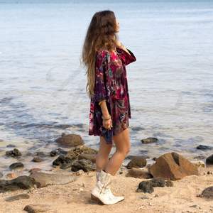 Fireheart Sundancer Top Babydoll Tie Dye grande taille en couleurs psychédéliques - Product Image 3