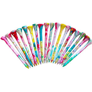 Tees de golf en bois de bouleau et bambou incassables, fabrication OEM, avec logo personnalisé - durables pour l'entraînement sur le terrain de golf et la promotion - Product Image 2