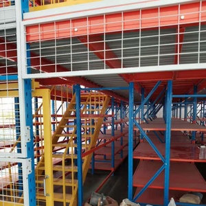 מחסן כבד פלדה לופט פלטפורמה מדף אחסון atic מתלה מדפי רייקי - Product Image 5