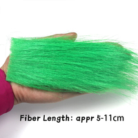 Furabou Craft Fourrure Doux Fibre Synthétique Streamer Queue Aile Mouche Pêche Attachant Matériaux