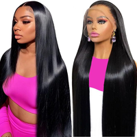 Wig Rambut Manusia Grosir Wig Frontal Vietnam 100% Rambut Virgin Remy Transparan Ukuran Kecil Double Drawn Tanpa Lem Panjang