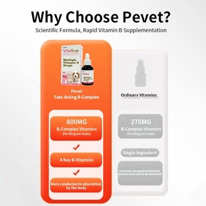 Gotas Líquidas de <span class=keywords><strong>Complejo</strong></span> Vitamínico <span class=keywords><strong>B</strong></span> para <span class=keywords><strong>Perros</strong></span> y Gatos Pevet - Absorción Rápida, Apoya la Salud Digestiva y el Mantenimiento de un Pelaje Brillante en Periodos de Recuperación - Product Image 3