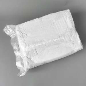 Trapos Blancos Reciclados de Toalla - Súper Absorbentes 100% Algodón Puro para Limpieza Industrial y de Taller - Product Image 1