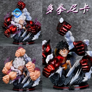 Modèle de jouet en PVC multi-perforé en gros, Nikka Luffy Sun <span class=keywords><strong>God</strong></span> 5 File, poing tricolore, décoration d'animation - Product Image 4