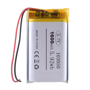 103050 <span class=keywords><strong>3</strong></span>,7V 1600mAh 5,92Wh 303050 403050 503050 603050 703050 803050 903040 Wiederaufladbarer Polymer-Lithium-Ionen-Akku - Product Image 2