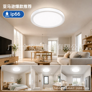 Dimmable Led <b>Ceiling</b> <b>Light</b> Touch Control 3 Color Changeable Warm Ambient Simple Style Surface Mounted Pmma Cover - Product Image 2