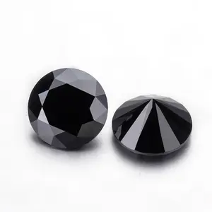 1.00mm 3 mm kalibre edilmiş gevşek siyah elmas en iyi fiyata, siyah elmas Lot toptancı