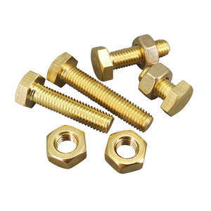 Oem ODM tùy chỉnh đồng din933 Máy Hex đầu Nut bu lông ốc vít M5 M6 M8 M12 đầy đủ chủ đề đồng lục giác bu lông và đai ốc - Product Image 3