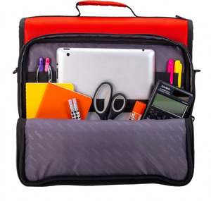 Échantillon gratuit BSCI, classeur à anneaux en D de 3 pouces avec capacité de 700+ feuilles, classeur zippé avec poignée pour l'école, sac classeur zippé - Product Image 6