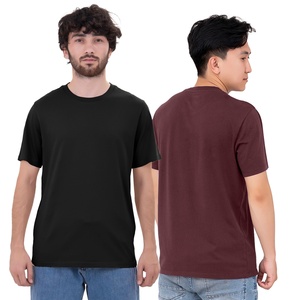 Camiseta de Verano para Hombre, 280g, 100% Algodón y Poliéster, Tejido de Punto, Manga Corta, Estilo Hip Hop, Transpirable, Bordada, Impresión DTG, Talla Grande, Personalizada - Product Image 1