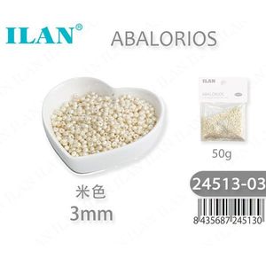 Perline Ilan da 3mm, 50g per Creazione di Gioielli - Product Image 1