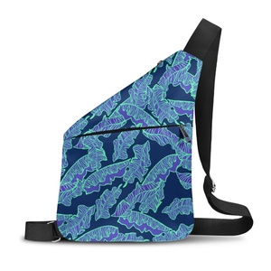 Populaire Pasifika mode Aloha hawaï<span class=keywords><strong>en</strong></span> feuille de bananier impression haute qualité hommes grande capacité sac à bandoulière impression personnalisée à la demande - Product Image 1