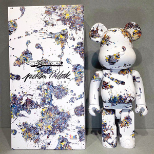Venta al por mayor de fábrica: Figura de moda Bearbrick 400% de material ABS, estilo baloncesto <span class=keywords><strong>Chicago</strong></span> <span class=keywords><strong>23</strong></span>, en caja de plástico a color. - Product Image 2