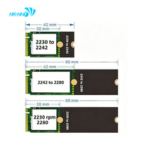 Adaptor/Kartu Ekstensi Bracket SSD HK-HHT M2 MVNE NGFF untuk Bracket Ekstensi 2230/2242/2280 untuk Desktop