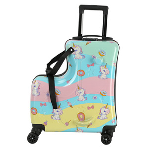 RTS Bulk Mixed Order Cartoon Cute Riding Trolley case Small Children's <b>Suitcase</b> Travel Password <b>Suitcase</b> Registration Box - Product Image 2