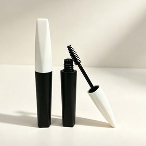 Empty Mascara Tube With Screw Cap Custom Plastic Cosmetic Packaging <b>Bottle</b> Spiral <b>Brush</b> Wand Eyelash Serum Container - Product Image 1
