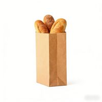 Sacs à emporter en papier kraft classique écologiques imprimés flexo avec logo personnalisé gratuit pour les restaurants