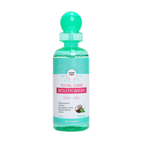 Bain de bouche SixSeasons Fresh Mint Total Care 420 ml, format standard, pour adultes, aide à prévenir les caries, renforce les dents, élimine la mauvaise haleine