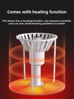 Pluviómetro con Sensor de Pulsos RS485 para Monitoreo Automático de Lluvia y Nieve, con Alimentación Solar