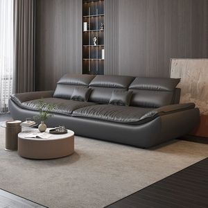 Mới Nhất Phòng Khách Sofa Thiết Kế Ghế Sang Trọng Cổ Điển Da Sofa Đặt Đồ Nội Thất Sang Trọng Cắt Ghế Cho Phòng Khách - Product Image 3