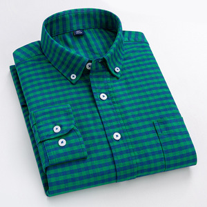 QFZ3730 - Camisa sin Planchado para <span class=keywords><strong>Hombre</strong></span>, Otoño, Casual, Talla Grande - Product Image 4