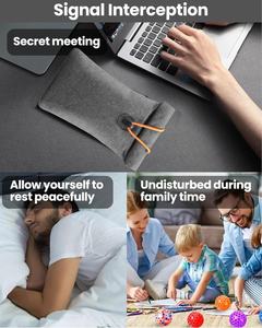 EMF Faraday sac GPS téléphone Signal blocage sac <span class=keywords><strong>RFID</strong></span> bouclier <span class=keywords><strong>pochette</strong></span> téléphone portable Protection de la vie privée <span class=keywords><strong>clé</strong></span> de <span class=keywords><strong>voiture</strong></span> <span class=keywords><strong>Anti</strong></span> suivi <span class=keywords><strong>Anti</strong></span> espionnage - Product Image 3