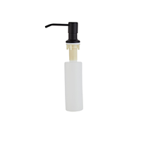 HOMEDEC Distributeur de savon liquide mural moderne en acier inoxydable pour gel douche et savon en vrac, idéal pour la cuisine et la salle de bain
