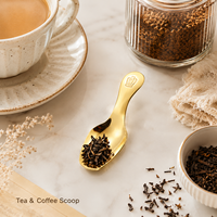 Ensemble de cuillères à dessert en acier inoxydable 304 avec poignée couronne, finition miroir, pour crème glacée, café, café, fête