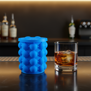 Molde para cubitos de hielo Myrva, cilíndrico, de silicona, apto para alimentos, resistente al congelador, capacidad de 120 ml, para uso en bares y vinos - Product Image 2