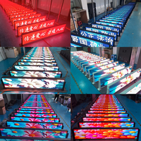 Pantalla LED a Todo Color para Ventanas de Autobús, Tablero de Mensajes Desplazables, Programable por Aplicación, Control Remoto, Panel de Matriz para Autobús