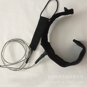 Correa de Seguridad para SUP, TPU de 5.5 mm, Núcleo Negro, Conector de Acero Inoxidable con Doble Rotación para Deportes Acuáticos con SUP Inflable - Product Image 3