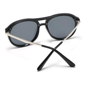Nuevas Gafas de Sol con Marco Ovalado y Doble Puente, Lentes de PC con Protección UV400, Unisex, Protección Solar, para Viajes, Conducción, Moda, Color Negro - Product Image 5
