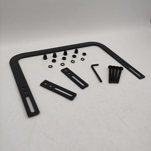 Dispositif de positionnement de lattes de lit 280x200mm en acier noir, accessoire de quincaillerie facile à installer - Product Image 1