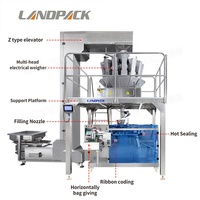 Machine de remplissage et d'emballage horizontale pour sachets préformés Doypack de viande séchée, grains de café, biltong, thon, ail