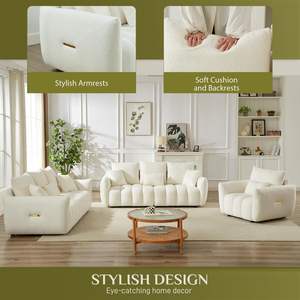 Divano da divano singolo moderno con seduta profonda, comodo, poltrona con cuscino di grandi dimensioni - Product Image 6