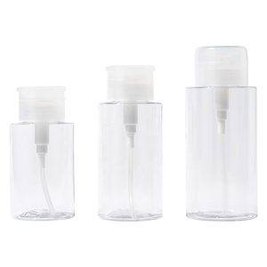 Bouteille vide en plastique PET avec pompe poussoir pour vernis à ongles, démaquillant, <span class=keywords><strong>eau</strong></span> <span class=keywords><strong>micellaire</strong></span>, tonique facial 200 ml - Product Image 1