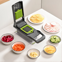 Multifunctionele Nieuwe Aankomst 15 In 1 Handheld Groentesnijder Uiensnijder Aardappelschiller Keukenfruitsnijder Groentehakselaar