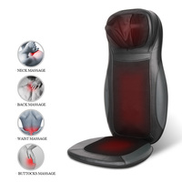 Coussin de massage personnalisable pour la maison, le bureau et la voiture, pour le cou, le dos, les fesses, avec fonction de pétrissage