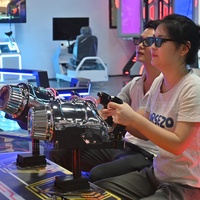 Machine de jeu de tir d'arcade à lunettes 3D Pistolet laser Simulateur de tir à balles pour pistolet de combat intérieur