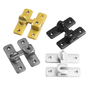 Loquet de porte en alliage d'aluminium JYCHardware, verrou de sécurité sans clé à rotation de 180 degrés pour porte coulissante - Product Image 1