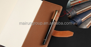 Cuaderno planificador de cubierta de cuero PU de alto grado, diario de tapa dura al por mayor con encuadernación de costura - Product Image 4