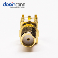 Conector SMA Hembra Cooper, Hoja de Datos en PDF, Conector Coaxial RF RP-SMA Macho para Montaje en PCB con Conectores Jack
