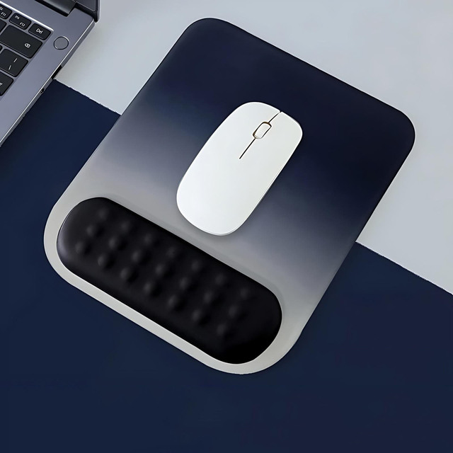 Mouse Pad With Wrist Rest Pad Support Ergonomic Anti-Slip Silicone Base Gaming Accessories Mouse Memory Foam Wrist