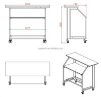 Table de bar portable à LED de couleur blanche, fantastique et populaire, mobilier de boîte de nuit, bar pliable portable