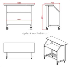 Fantastic Popular <b>White</b> Color LED Lighting Portable bar <b>Table</b> Night Club Furniture Portable Folding Bar - Product Image 3