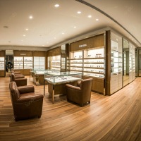 Vitrine de présentation de lunettes de soleil de style classique Sundo, mobilier décoratif d'intérieur pour magasins d'optique et présentoirs à lunettes