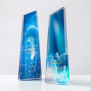 Tùy chỉnh khắc laser Cricket K9 pha lê lưu niệm bóng tennis thể thao <span class=keywords><strong>Trophy</strong></span> cho Cricket trận đấu - Product Image 3