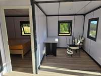 Casa Contenedor Expandible de Lujo de 20 pies, Transpirable, de Doble Ala, para Vivienda y Oficina, Casa Prefabricada Pequeña con Diseño Moderno