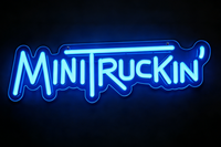 Enseigne néon LED personnalisée Mini Truckin pour passionnés de voitures, idéale pour garage, man cave, atelier, décoration murale